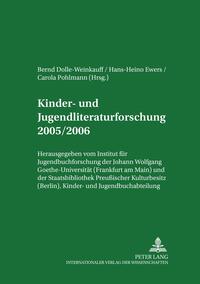 Kinder- und Jugendliteraturforschung 2005/2006