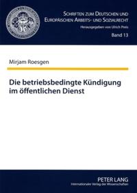 Die betriebsbedingte Kündigung im öffentlichen Dienst