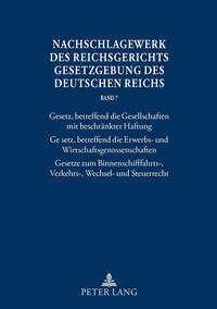 Nachschlagewerk des Reichsgerichts – Gesetzgebung des Deutschen Reichs