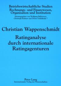 Ratinganalyse durch internationale Ratingagenturen