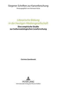 Literarische Bildung in der heutigen Mediengesellschaft