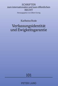 Verfassungsidentität und Ewigkeitsgarantie