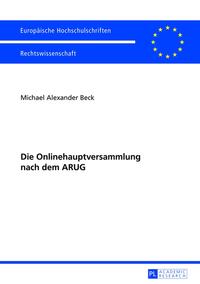 Die Onlinehauptversammlung nach dem ARUG