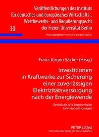 Investitionen in Kraftwerke zur Sicherung einer zuverlässigen Elektrizitätsversorgung nach der Energiewende