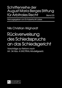 Rückverweisung des Schiedsspruchs an das Schiedsgericht