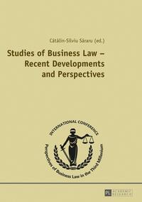 Studies of Business Law – Recent Developments and Perspectives