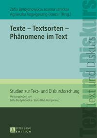 Texte – Textsorten – Phänomene im Text