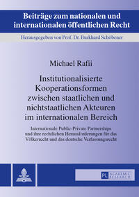 Institutionalisierte Kooperationsformen zwischen staatlichen und nichtstaatlichen Akteuren im internationalen Bereich