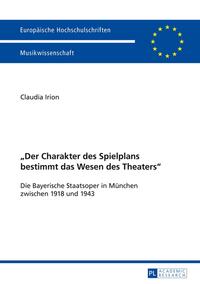 «Der Charakter des Spielplans bestimmt das Wesen des Theaters»