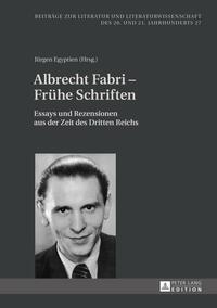 Albrecht Fabri – Frühe Schriften