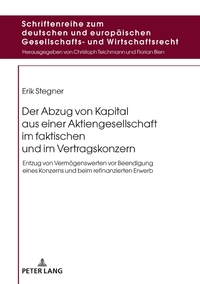 Der Abzug von Kapital aus einer Aktiengesellschaft im faktischen und im Vertragskonzern