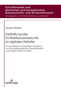 Gestaltung des EU-Wettbewerbsrechts im digitalen Zeitalter