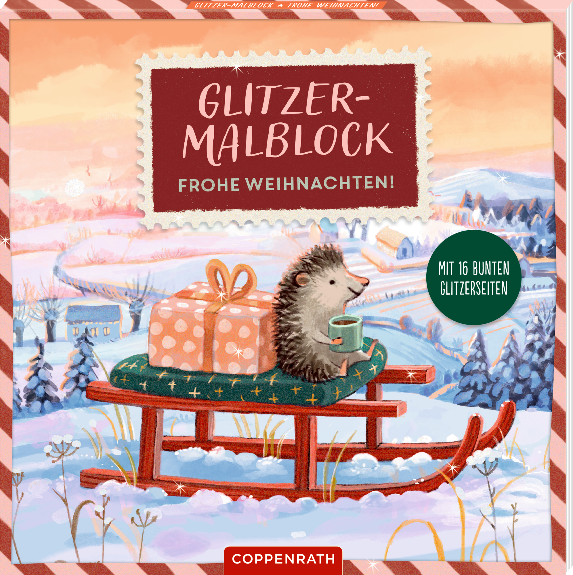 Cover-Abbildung für Glitzer-Malblock – Frohe Weihnachten! (99999---978-3-649-65050-8)