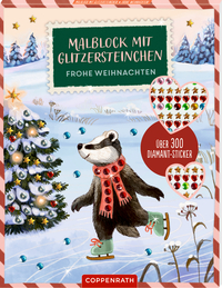 Cover-Abbildung für Malblock mit Glitzersteinchen – Frohe Weihnachten! (99999---978-3-649-65054-6)