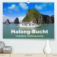 Halong-Bucht - Vietnams Weltnaturerbe (Premium, hochwertiger DIN A2 Wandkalender 2022, Kunstdruck in Hochglanz)