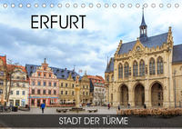 Erfurt - Stadt der Türme (Tischkalender 2022 DIN A5 quer)