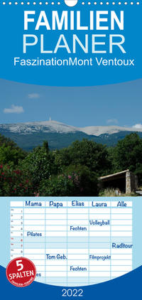 Faszination Mont Ventoux - Familienplaner hoch (Wandkalender 2022 , 21 cm x 45 cm, hoch)