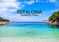 Kefalonia, Inseltraum in Blau (Tischkalender 2023 DIN A5 quer)
