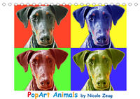 PopArt Animals (Tischkalender 2023 DIN A5 quer)