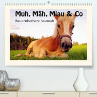 Muh, Mäh, Miau & Co (Premium, hochwertiger DIN A2 Wandkalender 2023, Kunstdruck in Hochglanz)