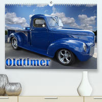 Oldtimer-Kunst (Premium, hochwertiger DIN A2 Wandkalender 2023, Kunstdruck in Hochglanz)