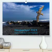 Neuseeland 2023 - Planer mit Bildern einer Radreise (Premium, hochwertiger DIN A2 Wandkalender 2023, Kunstdruck in Hochglanz)