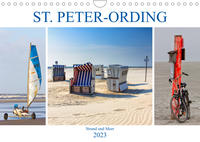 ST. PETER ORDING Strand und Meer (Wandkalender 2023 DIN A4 quer)