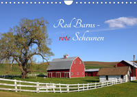 Red Barns - rote Scheunen (Wandkalender 2023 DIN A4 quer)