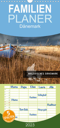 Familienplaner Malerisches Dänemark (Wandkalender 2023 , 21 cm x 45 cm, hoch)
