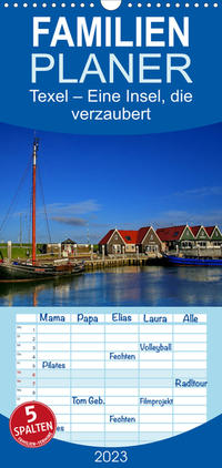 Familienplaner Texel – Eine Insel die verzaubert (Wandkalender 2023 , 21 cm x 45 cm, hoch)