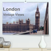 London - Vintage Views (Premium, hochwertiger DIN A2 Wandkalender 2023, Kunstdruck in Hochglanz)