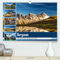 Tiroler Bergseen (Premium, hochwertiger DIN A2 Wandkalender 2023, Kunstdruck in Hochglanz)