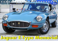 Jaguar E-Type Memorial (Tischkalender 2023 DIN A5 quer)