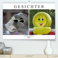 GESICHTER aus Natur und Industrie (Premium, hochwertiger DIN A2 Wandkalender 2023, Kunstdruck in Hochglanz)