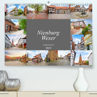 Nienburg Weser Impressionen (Premium, hochwertiger DIN A2 Wandkalender 2023, Kunstdruck in Hochglanz)