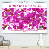 Blumen und dufte Musik (Premium, hochwertiger DIN A2 Wandkalender 2023, Kunstdruck in Hochglanz)