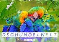 Dschungelwelt - Artwork (Wandkalender 2023 DIN A2 quer)