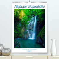 Allgäuer Wasserfälle (Premium, hochwertiger DIN A2 Wandkalender 2023, Kunstdruck in Hochglanz)