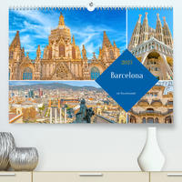 Barcelona - ein Traumreiseziel (Premium, hochwertiger DIN A2 Wandkalender 2023, Kunstdruck in Hochglanz)