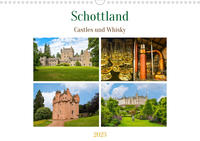 Schottland - Castles und Whisky (Wandkalender 2023 DIN A3 quer)