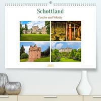 Schottland - Castles und Whisky (Premium, hochwertiger DIN A2 Wandkalender 2023, Kunstdruck in Hochglanz)
