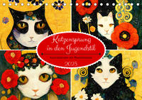 Katzensprung in den Jugendstil (Tischkalender 2023 DIN A5 quer)