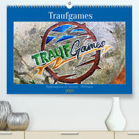 Traufgames Highlandgames in Albstadt - Pfeffingen (Premium, hochwertiger DIN A2 Wandkalender 2023, Kunstdruck in Hochglanz)