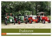 Traktoren - Altgediente Veteranen (Wandkalender 2024 DIN A2 quer), CALVENDO Monatskalender