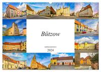 Bützow Impressionen (Wandkalender 2024 DIN A2 quer), CALVENDO Monatskalender