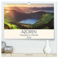 Azoren – Paradies im Atlantik (hochwertiger Premium Wandkalender 2024 DIN A2 quer), Kunstdruck in Hochglanz