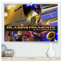 Blasinstrumente im Rampenlicht (hochwertiger Premium Wandkalender 2024 DIN A2 quer), Kunstdruck in Hochglanz