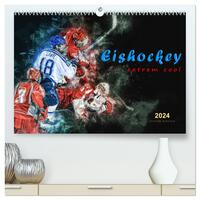 Eishockey - extrem cool (hochwertiger Premium Wandkalender 2024 DIN A2 quer), Kunstdruck in Hochglanz