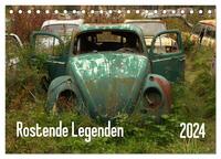 Rostende Legenden (Tischkalender 2024 DIN A5 quer), CALVENDO Monatskalender