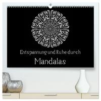 Entspannung und Ruhe durch Mandalas (hochwertiger Premium Wandkalender 2024 DIN A2 quer), Kunstdruck in Hochglanz